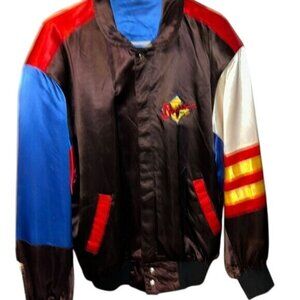 Vtg Boogies Diner Los Angeles Reversible Bomber Jacket L